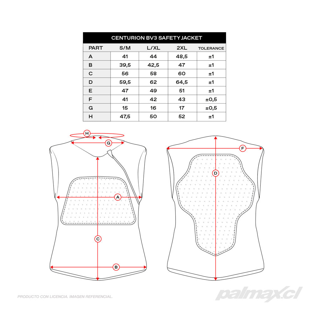 Protector integral sin mangas Centurión BV3 | UFO Plast
